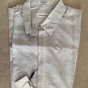 New Men's Calvin Klein Short Sleeve Button Down Sz S